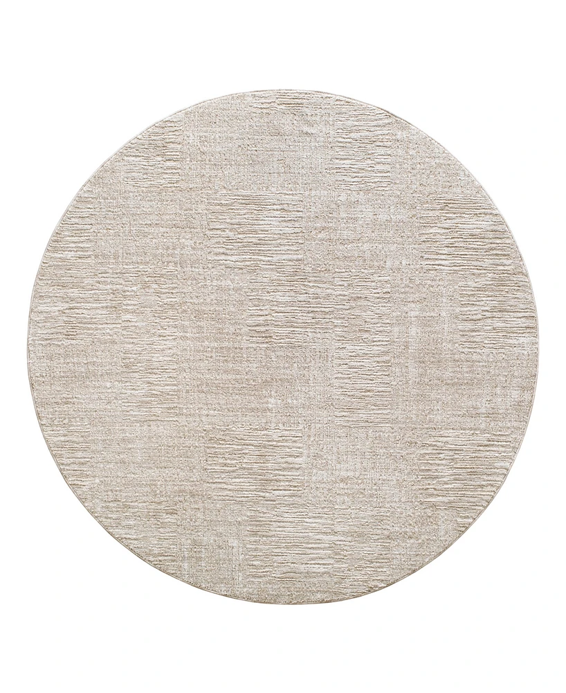 Livabliss Masterpiece High-Low Mpc-2308 6'7" x Round Area Rug
