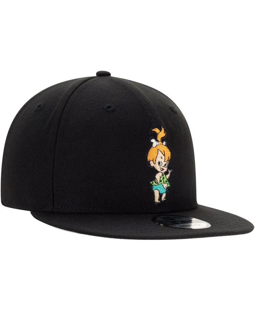Men's New Era Black The Flintstones Pebbles 9FIFTY Snapback Adjustable Hat