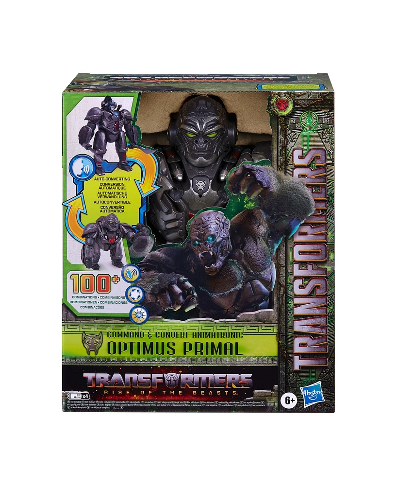 Transformers: Rise of the Beasts Command & Convert Animatronic Optimus Primal