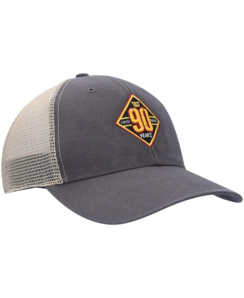 Men's '47 Brand Charcoal, Natural Washington Commanders 90th Season Mvp Trucker Snapback Hat