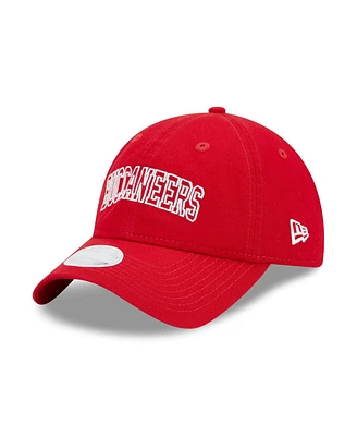 Women's New Era Red Tampa Bay Buccaneers Collegiate 9TWENTY Adjustable Hat