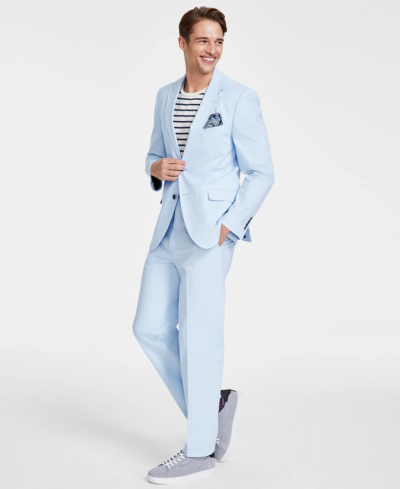 Nautica Men's Modern-Fit Seasonal Cotton Stretch Suit