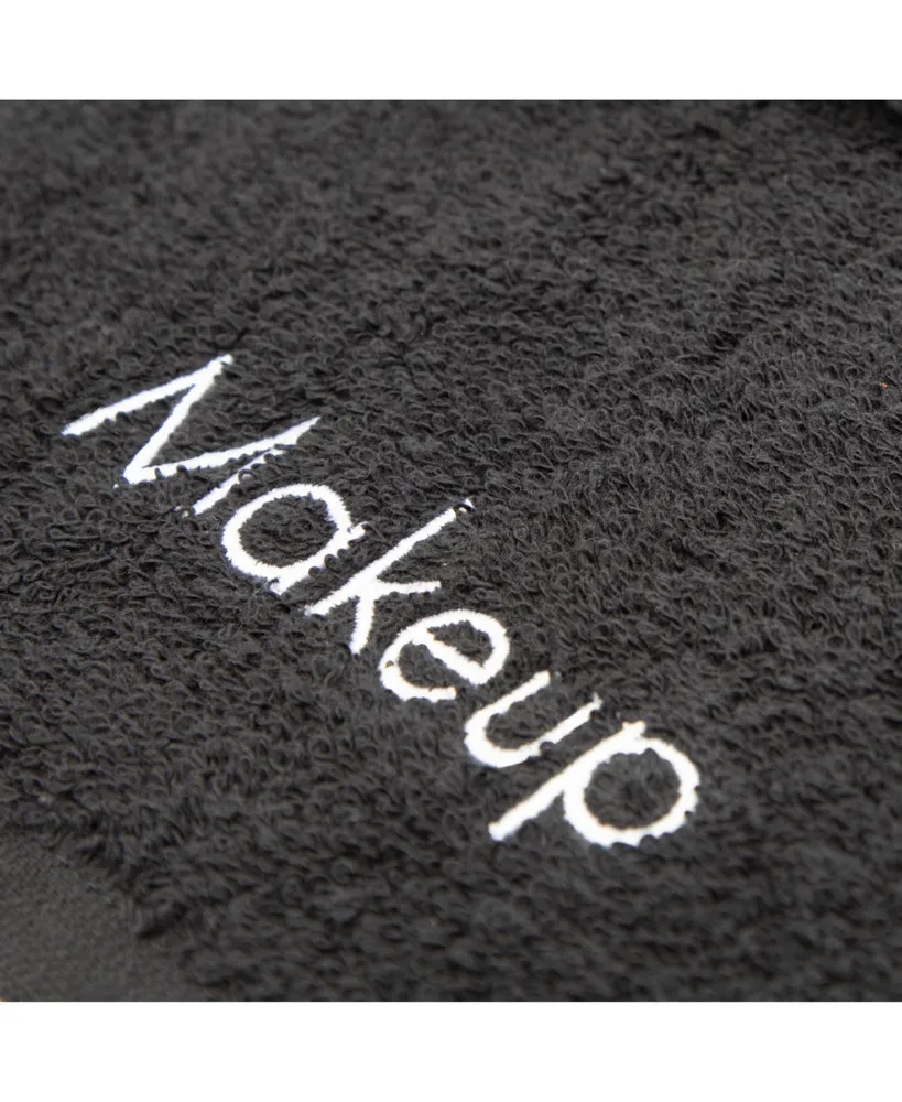 Embroidered Makeup Remover Towels (Pack of 6), 11x17 in., Color Options, 100% Cotton Fingertip