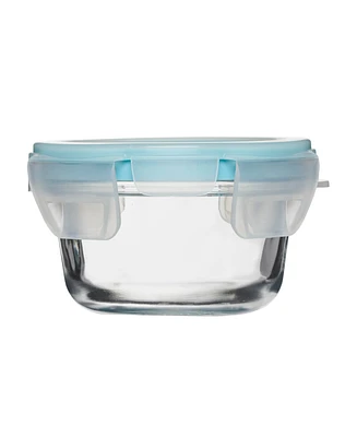 Anchor Hocking Glass 1 Cup Round Food Storage with Truelock Locking Lid Value Pack, 4-Piece Set