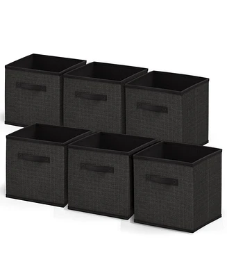 Nestl Foldable Fabric Cube Storage Bins with Handles