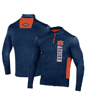 Men's Under Armour Navy Auburn Tigers Gameday Twist Quarter-Zip Top