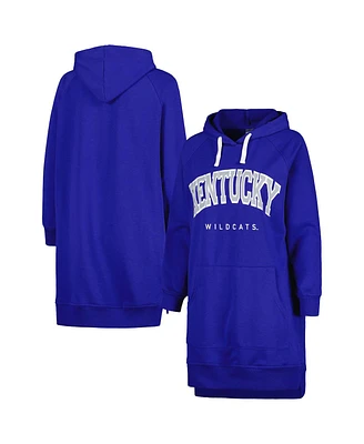 Women's Gameday Couture Royal Kentucky Wildcats Take a Knee Raglan Hooded Sweatshirt Dress