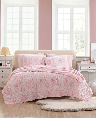 Betsey Johnson Butterfly Ombre 3 Piece Quilt Set