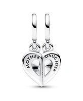 Pandora Cubic Zirconia Splitable Mother Daughter Dangle Charm