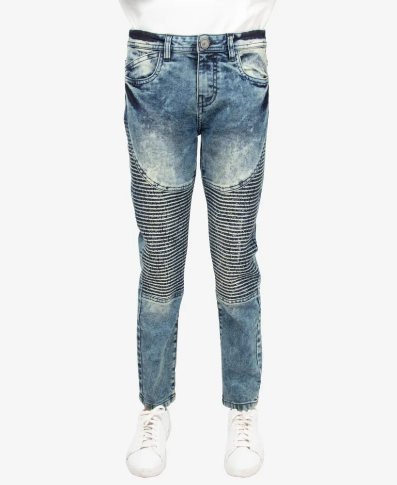 Big Boy's Stretch Moto Jeans