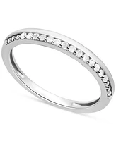 Diamond Stacking Band (1/10 ct. t.w.) Sterling Silver