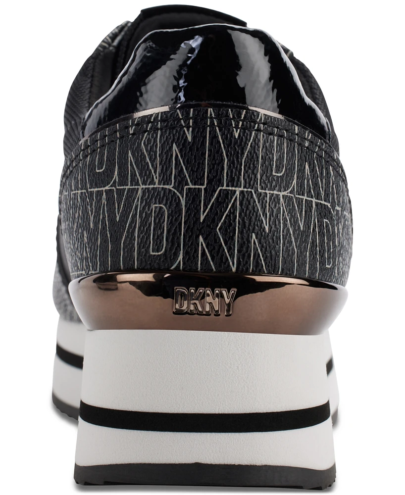 Dkny Women's Davie Lace-Up Platform Sneakers