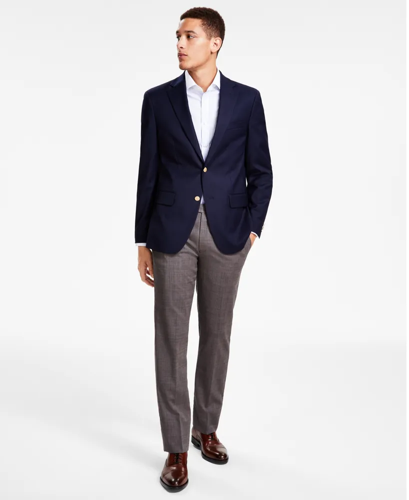 Tommy Hilfiger Men's Modern-Fit Solid Navy Blazer