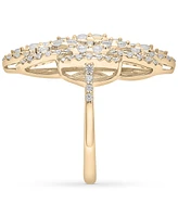 Wrapped in Love Diamond Filigree Cluster Ring (1-1/2 ct. t.w.) in 14k Yellow Gold, Created for Macy's