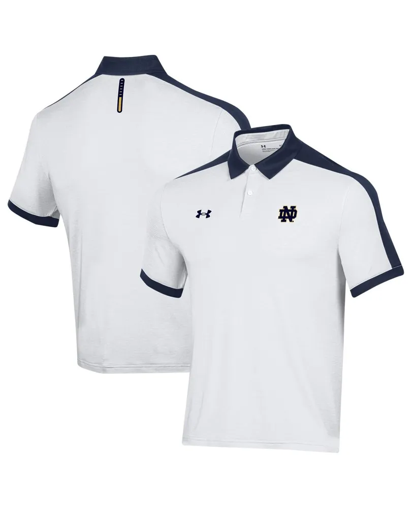 Men's Under Armour White Notre Dame Fighting Irish Trophy Polo Shirt