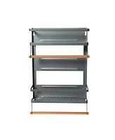 Household Essentials Metal Magnetic Organizer with Paper Towel Holder