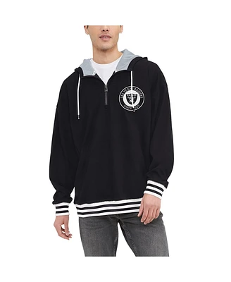 Men's Tommy Hilfiger Black Las Vegas Raiders Aaron Quarter-Zip Hoodie