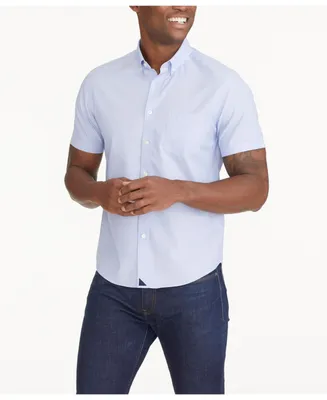 UNTUCKit Men's Slim Fit Wrinkle-Free Short-Sleeve Hillstowe Button Up Shirt