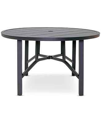 Astaire 48" Round Outdoor Slat Top Dining Table, Created for Macy's