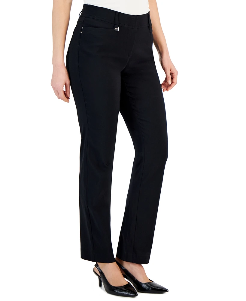 Jm Collection Petite Curvy Straight Leg Pants, & Short