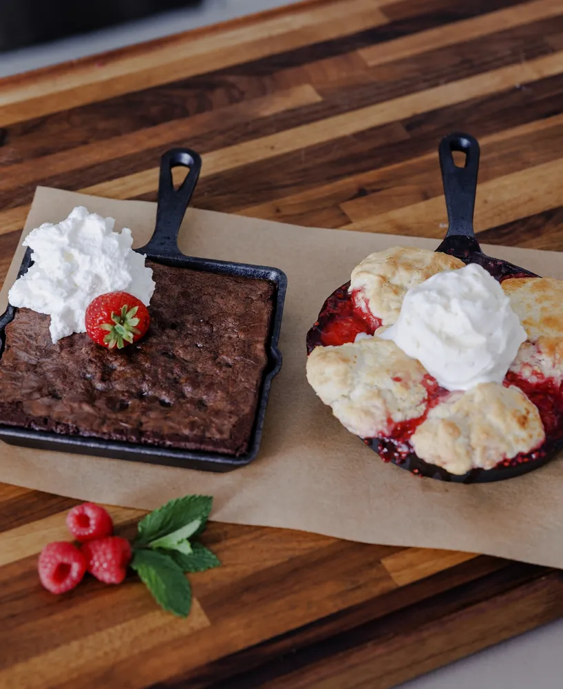 Sedona Kitchen Cast Iron 2-Pc. Mini Skillet & Griddle Set