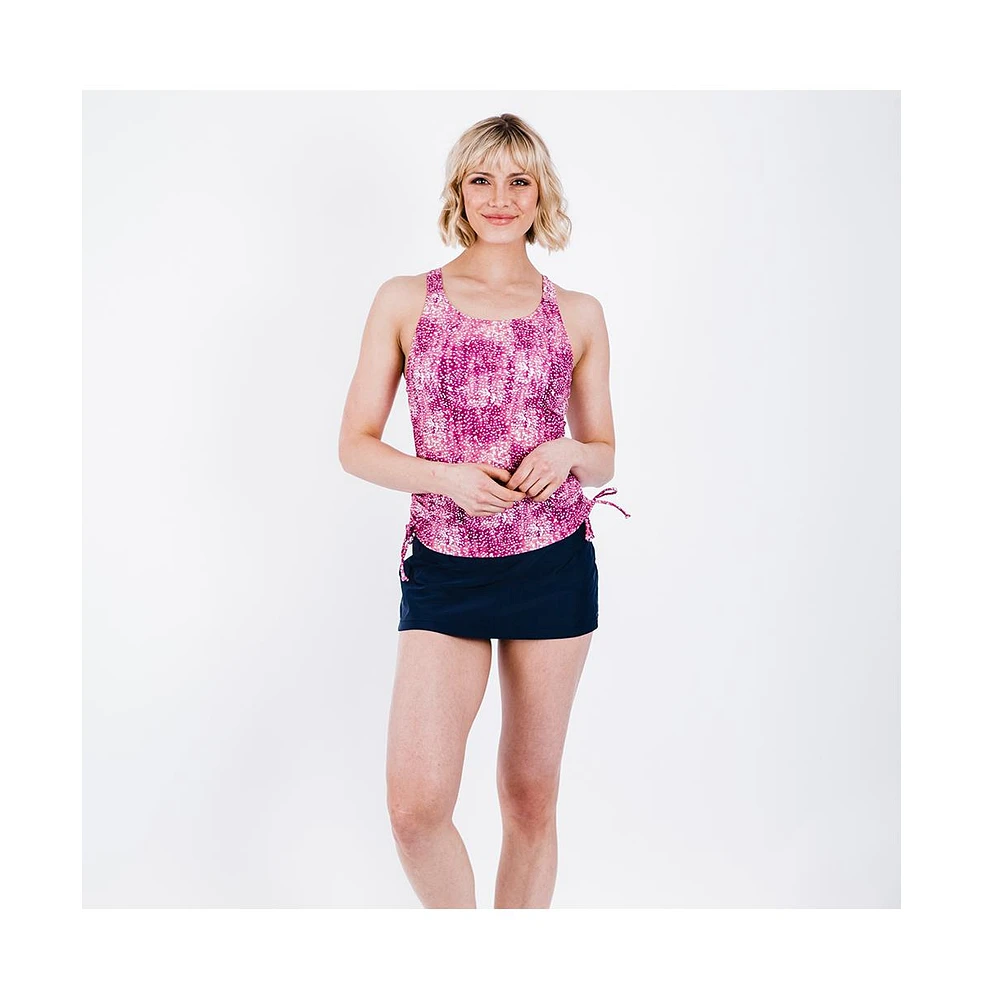 Calypsa Plus Maya Tankini Swim Top With Built Bra