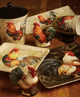 Certified International Gilded Rooster 4-Pc. Dinner Plate