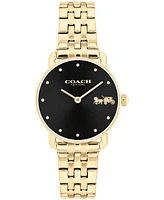 Coach Women's Elliot Gold-Tone Stainless Steel Bracelet Watch 28mm