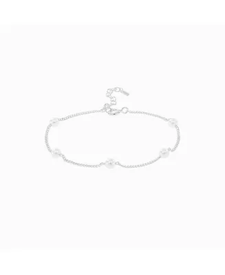 Bearfruit Jewelry Sterling Silver Infinite Cultured Pearl Bracelet