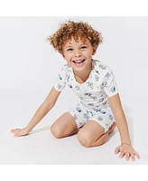 Bellabu Bear Toddler| Child Unisex Koala 2-Piece Short Sleeve & Shorts Pajama Set
