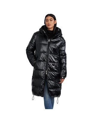 Pajar Women's Alsephina Ladies Reversible to Sherpa Long Puffer Coat