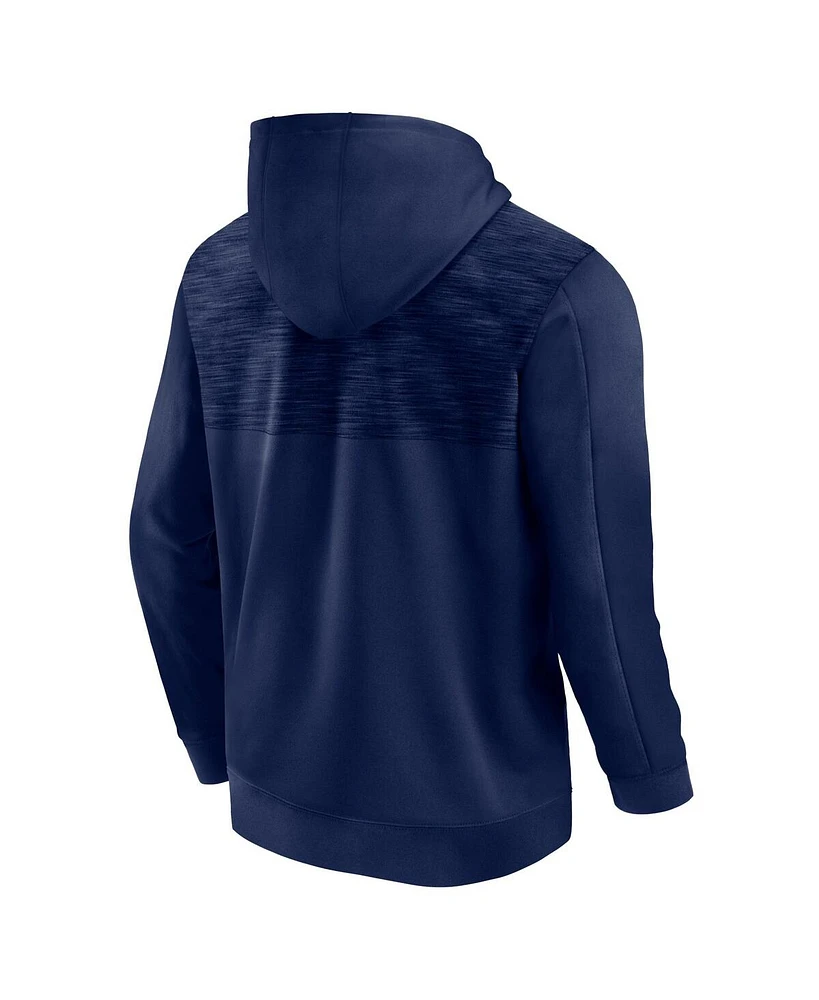 Men's Fanatics Navy West Virginia Mountaineers Power Index Full-Zip Hoodie