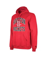 Men's and Women's New Era Red Houston Rockets 2023/24 Season Tip-Off Edition Pullover Hoodie