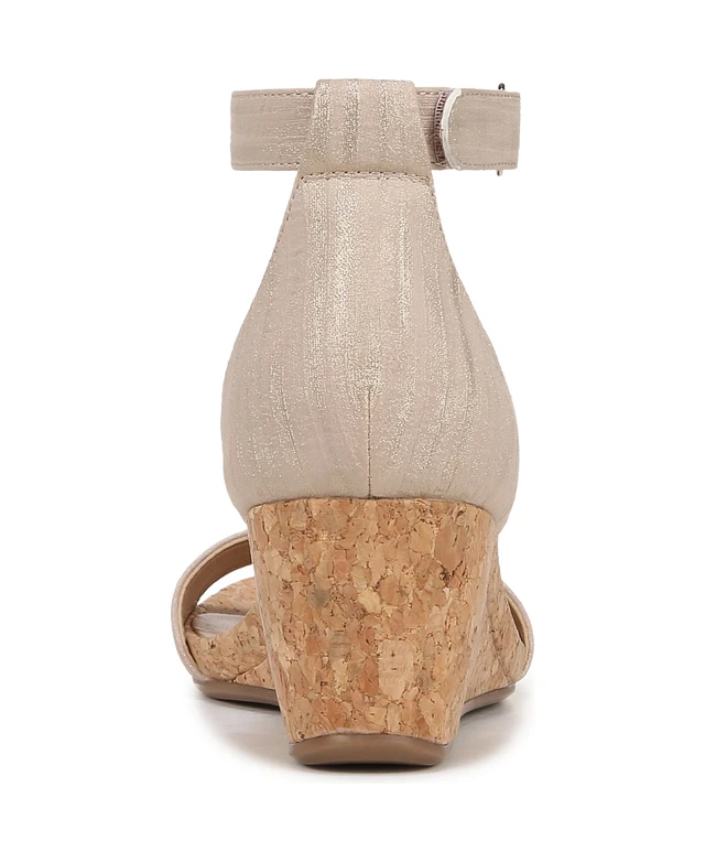 Adria Cork Bottom Wedge Sandals Naturalizer Women's Areda