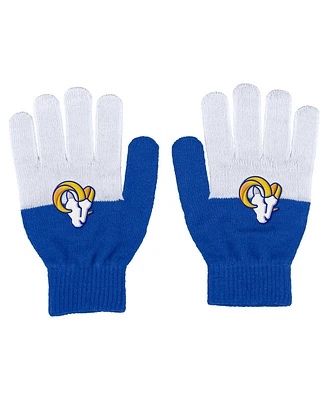 Women's Wear by Erin Andrews Los Angeles Rams Color-Block Gloves