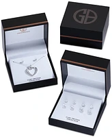Giani Bernini 4-Pc. Set Cubic Zirconia Graduated Solitaire Stud Earrings in 18k Gold-Plated Sterling Silver, Created for Macy's
