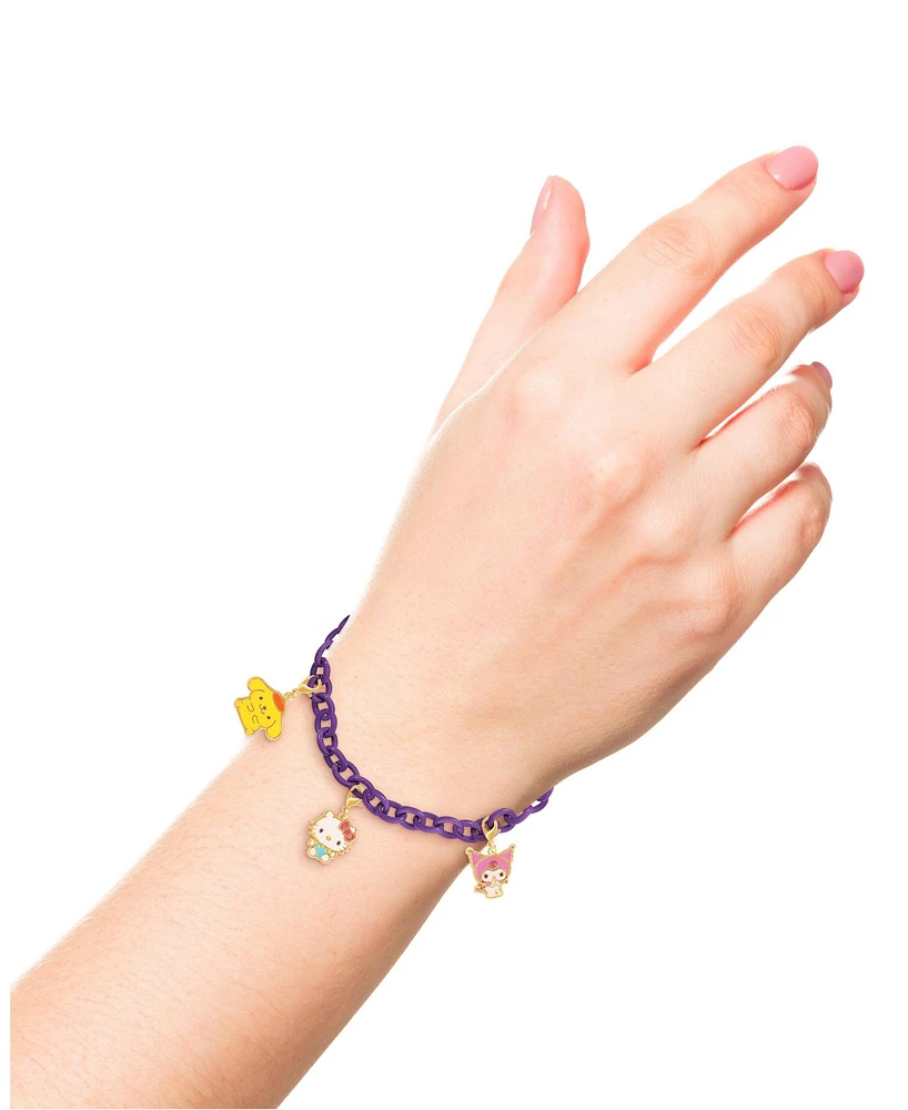 Hello Kitty and Friends Fashion Interchangeable Charms with Necklace and Bracelet Chain Set