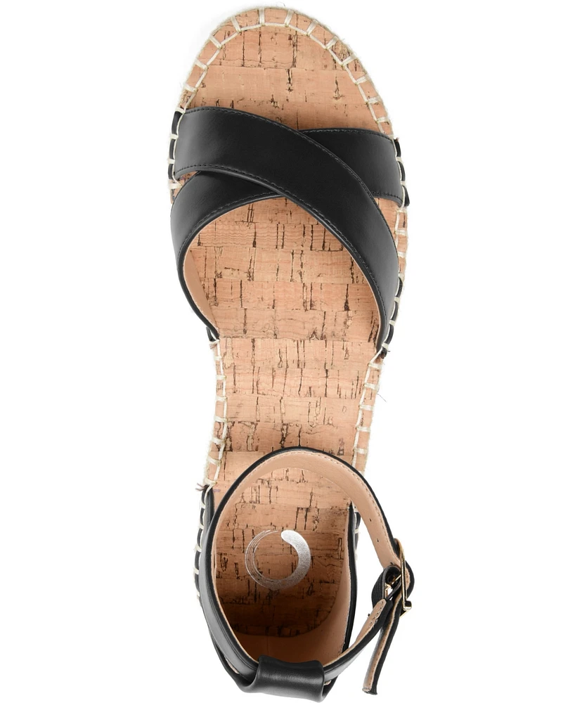 Journee Collection Women's Lyddia Espadrille Flat Sandals