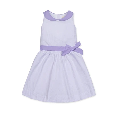 Hope & Henry Girls' Peter Pan Collar Seersucker Dress