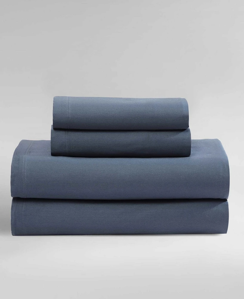 Calvin Klein Organic Earth 300 Thread Count 100% Cotton Sateen 4-Pc. Sheet Set