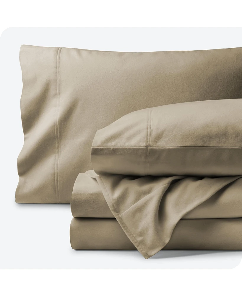 Bare Home Organic Flannel Sheet Queen
