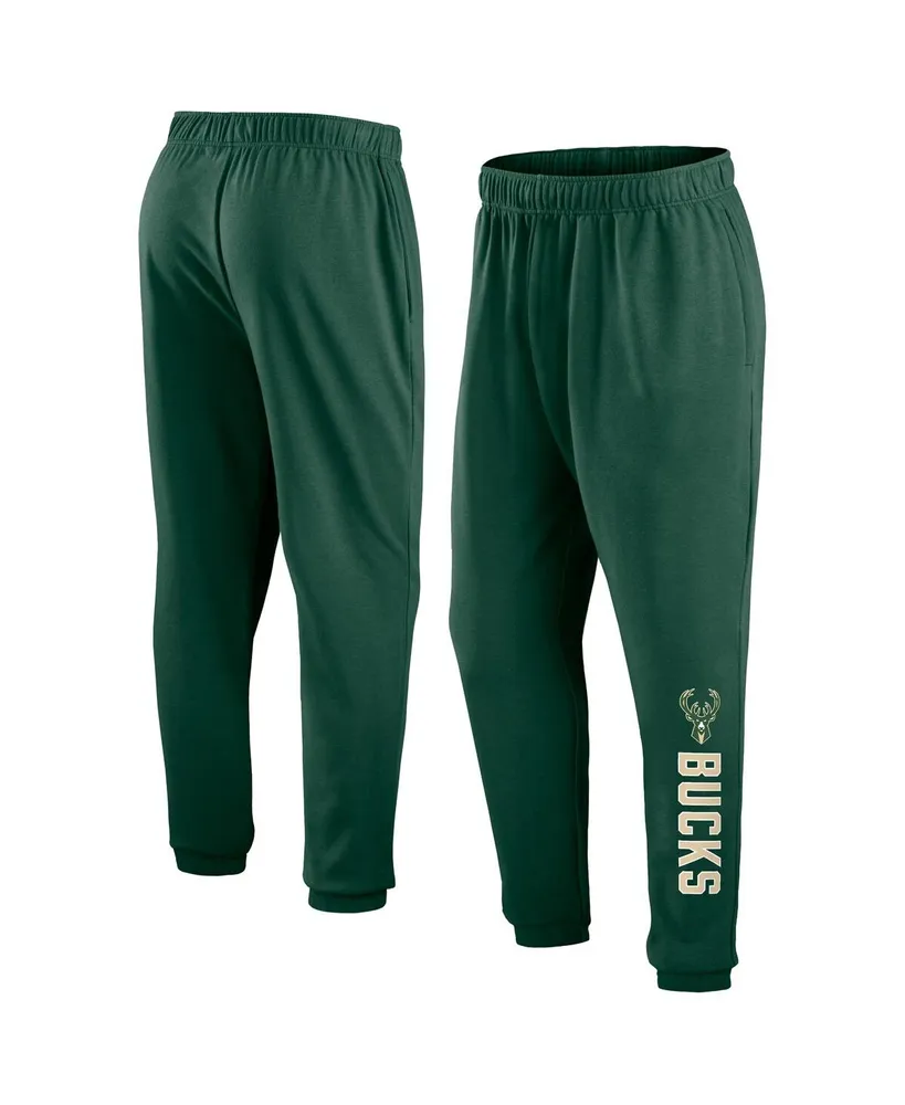 Men's Fanatics Hunter Green Milwaukee Bucks Big and Tall Chop Block Pants