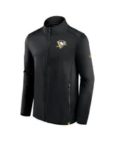 Men's Fanatics Black Pittsburgh Penguins Authentic Pro Full-Zip Jacket