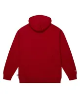 Men's Mitchell & Ness Red Chicago Bulls Hardwood Classics Tonal Pullover Hoodie