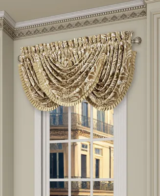 J Queen New York Aurelia Window Waterfall Valance, 33" x 49"