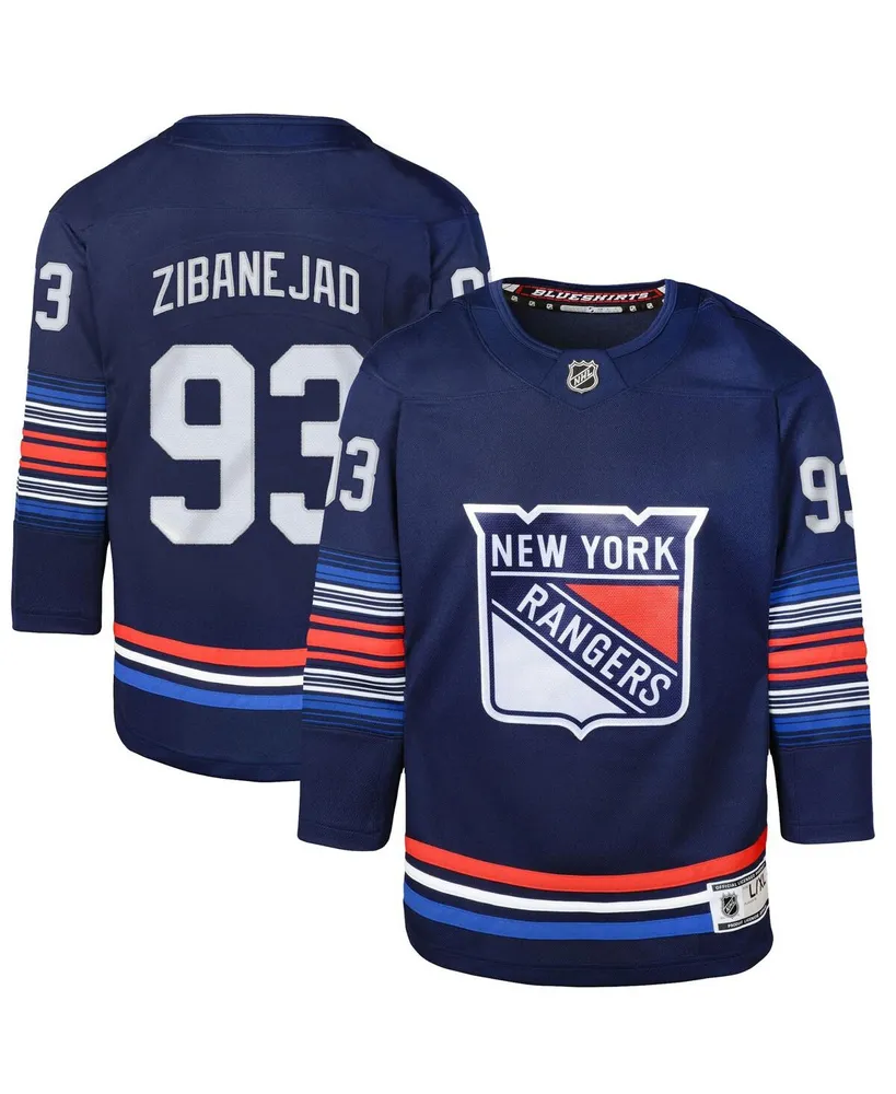 Big Boys Mika Zibanejad Blue New York Rangers Premier Player Jersey