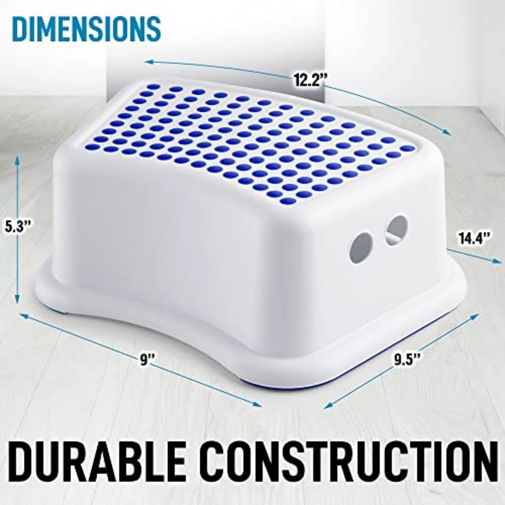 Kids Step Stools for Bathroom Sink with Anti-Slip Surface and Base