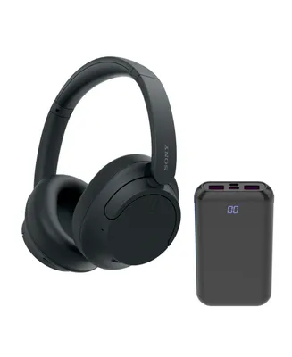 Sony WHCH720N Wireless Over the Ear Noise Canceling Headphones (Black) Bundle