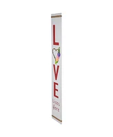 Northlight 40" Floral Heart "Love Lives Here" Wooden Valentine's Day Plaque