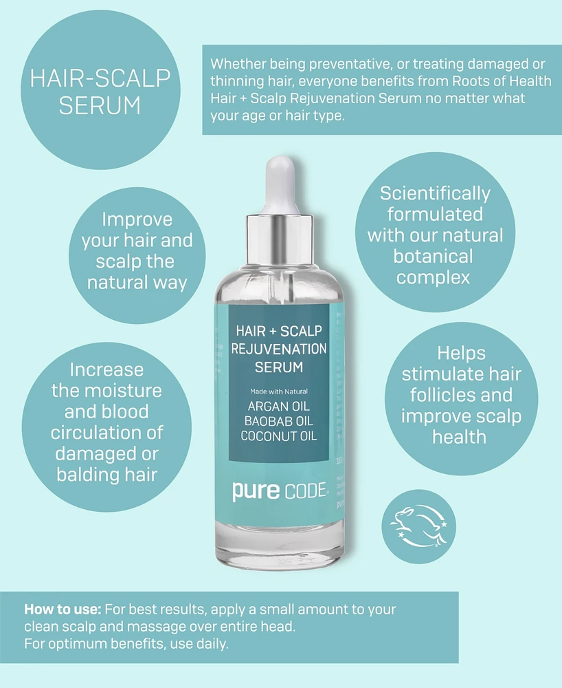 Purecode 3-Pc. Roots Of Health Hair + Scalp Care Set